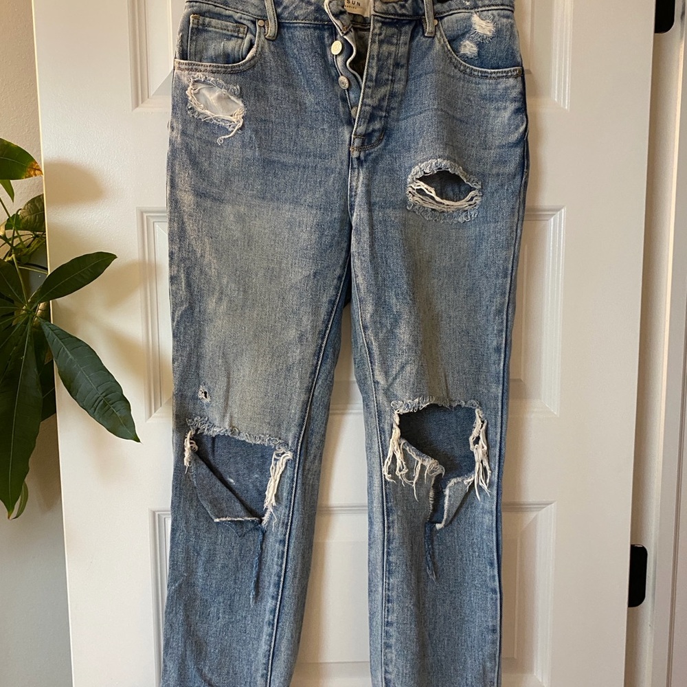 PacSun Light Blue Distressed Boyfriend Jeans